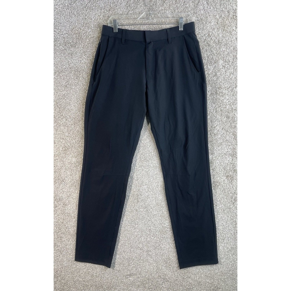 Fabletics Only-Daily Pants Mens 33x28 Black Technical Stretch Chino Activewear
